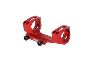 The Warne Scope Mounts Extended MSR 34mm mount features a red anodized finish